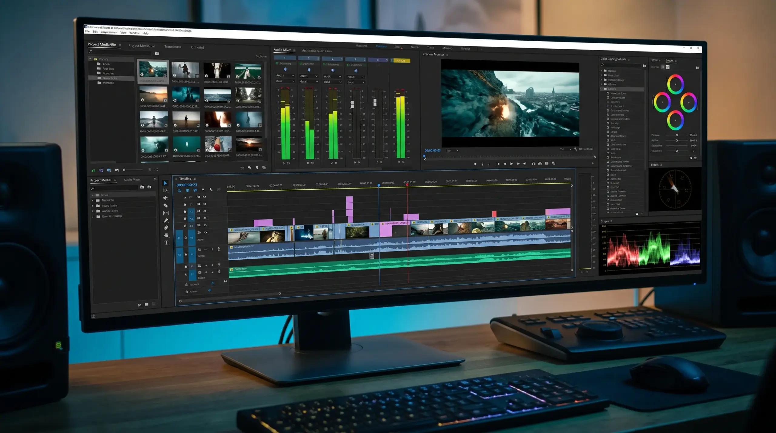 ผลงานตัดต่อและย้อมสี Color Grading สไตล์ Cinematic